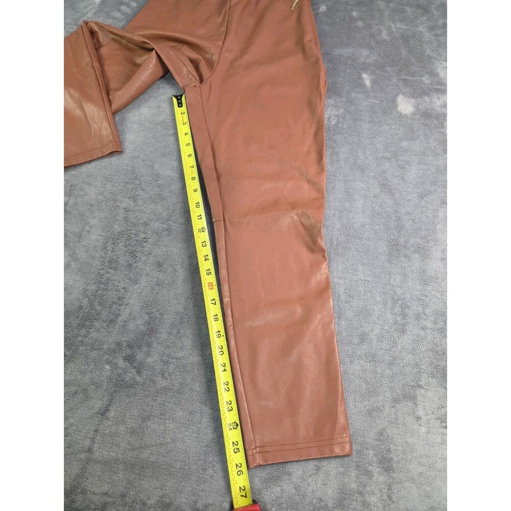 Fabletics Women’s Size L Brown High Rise Ankle Leggings Zipper Stretch C40-1 - Picture 4 of 10